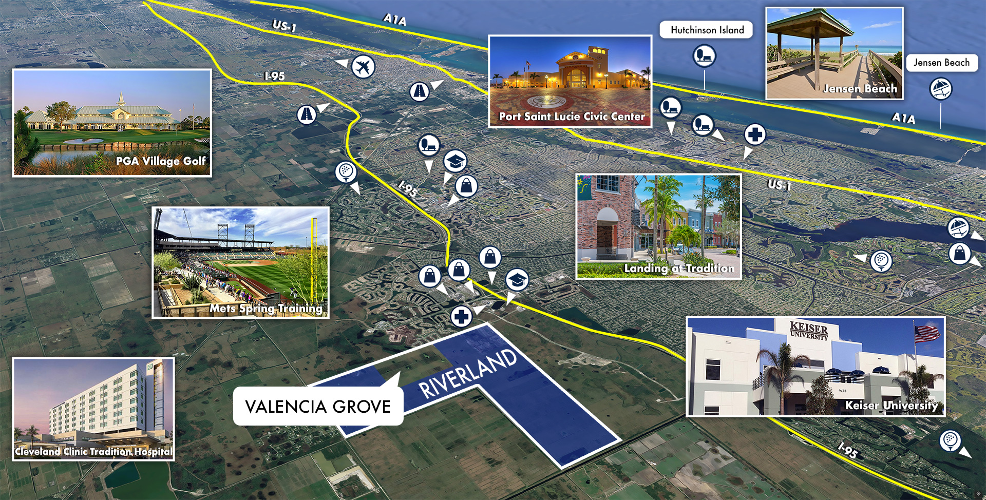 Valencia Grove at Riverland® Area Map