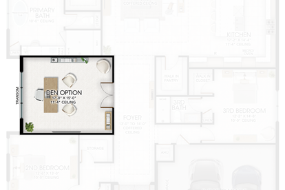 Den in lieu of Living Room 