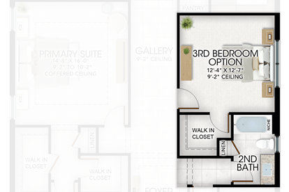 3rd Bedroom in lieu of Den 